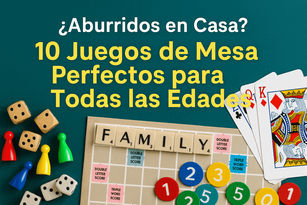 ¿Aburridos en Casa? 10 Juegos de Mesa Perfectos para Todas las Edades