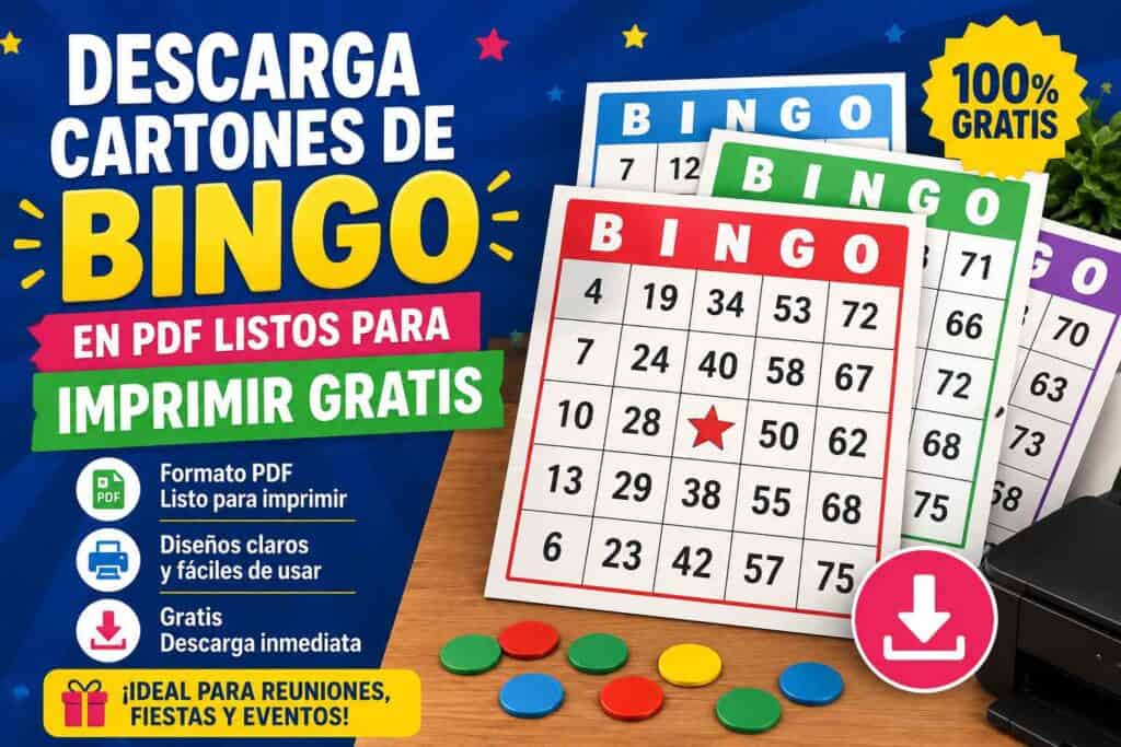 Cartones de Bingo PDF