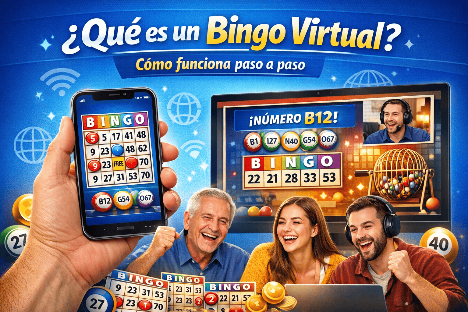 ¿Qué es un bingo virtual y cómo funciona paso a paso? - Juega Bingo Gratis