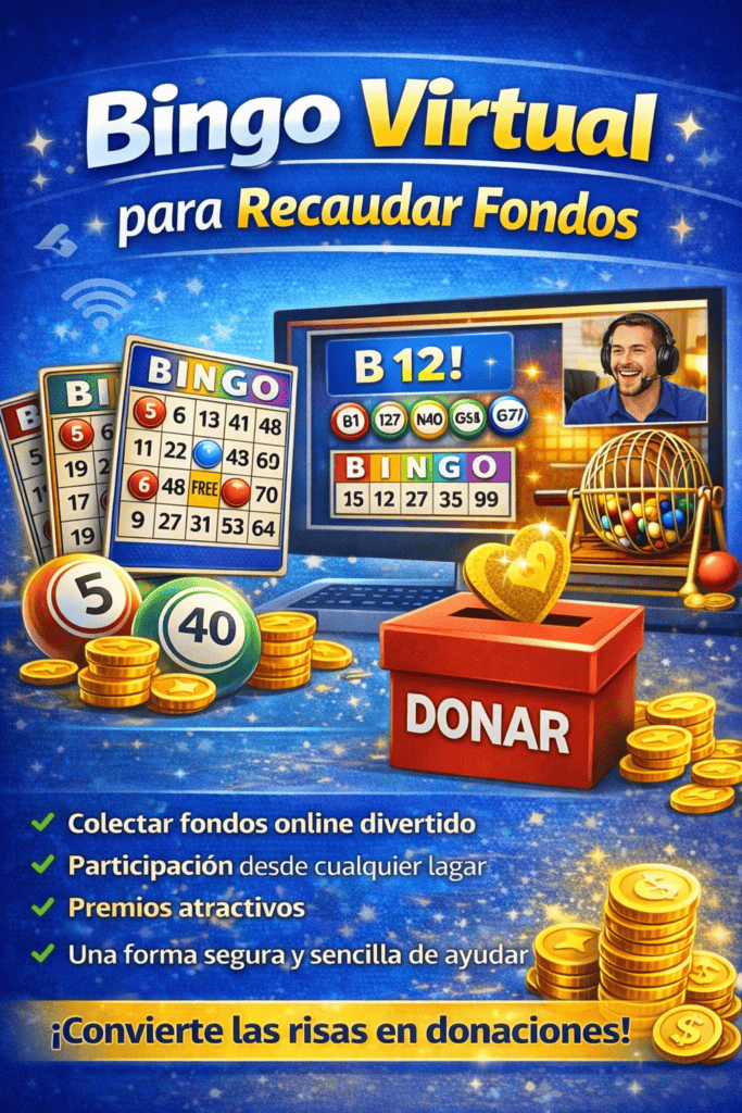 Bingo virtual para recaudar fondos