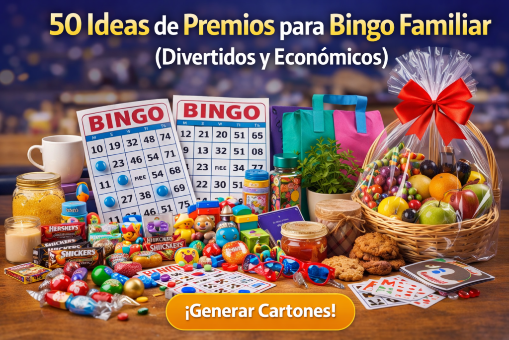 50 Ideas de Premios para Bingo Familiar (Divertidos y Económicos)