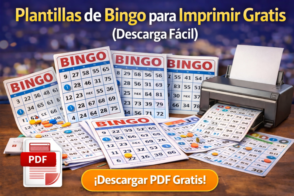 Plantillas de Bingo para Imprimir Gratis (Descarga Fácil)