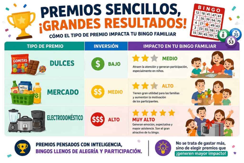 Ideas de premios bingo familiar