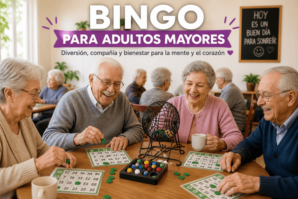 Juega bingo gratis para adultos mayores, promoviendo diversión y bienestar en actividades sociales y.