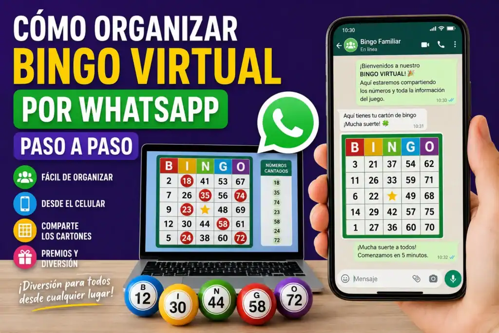 Cómo Organizar un Bingo Virtual por WhatsApp Paso a Paso (Guía Fácil)