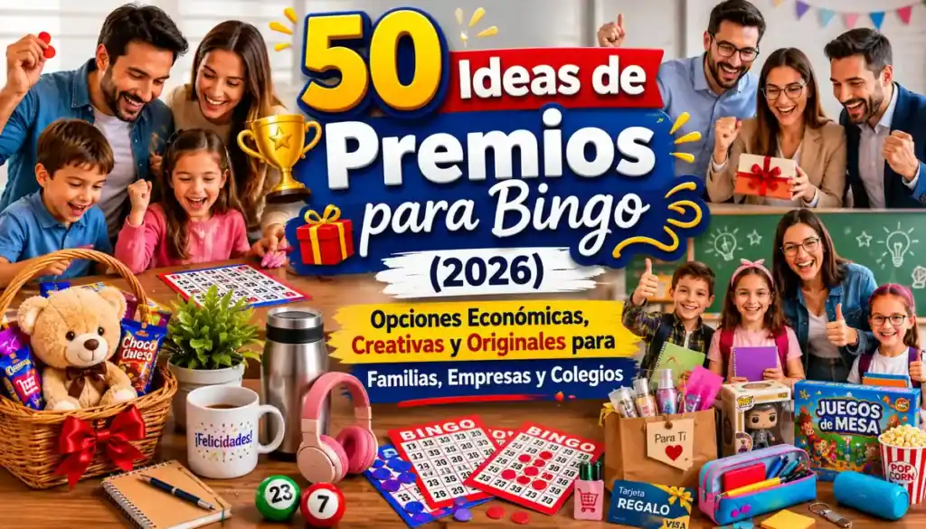 50 Ideas de Premios para Bingo (2026): Opciones Económicas, Creativas y Originales para Familias, Empresas y Colegios