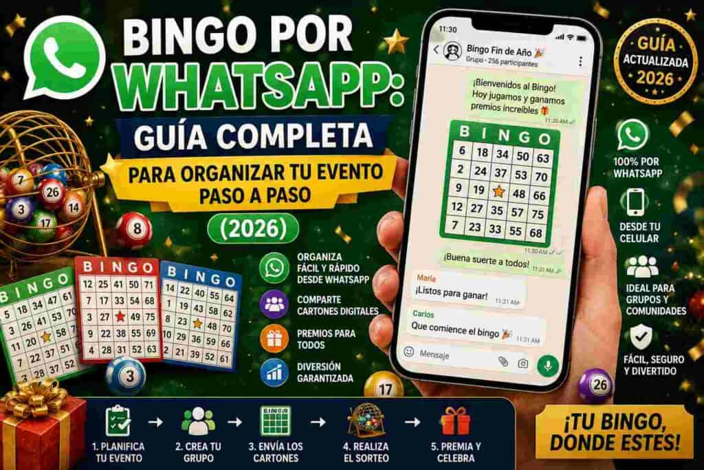 Bingo por WhatsApp: Guía Completa para Organizar tu Evento Paso a Paso (2026)